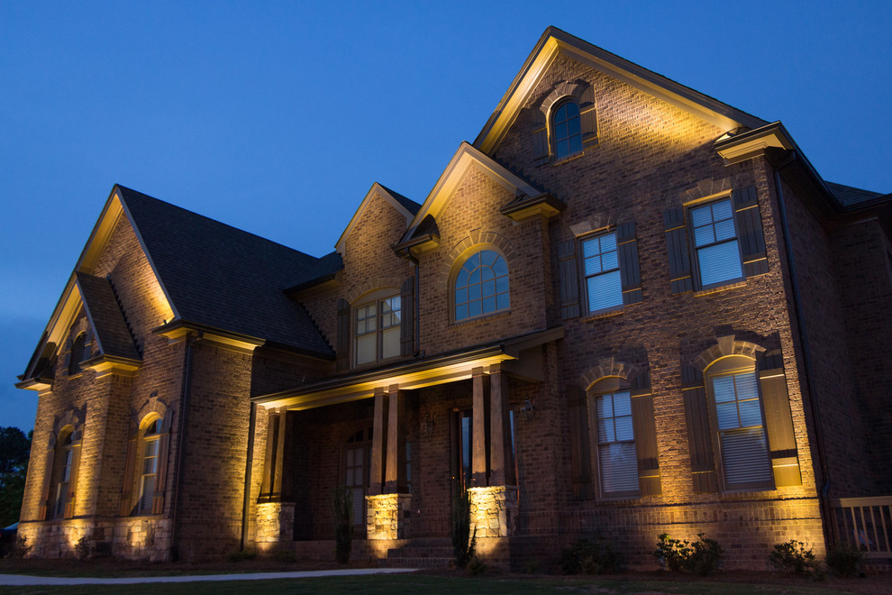 Alpharetta, GA House Lighting Project 3 Traditional Exterior