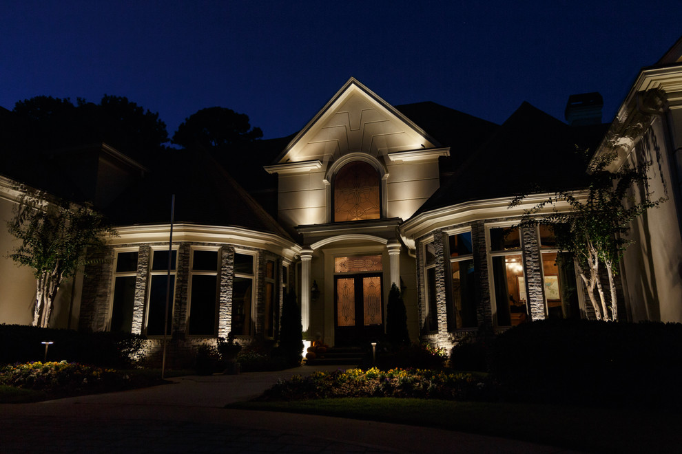 Alpharetta, GA House Lighting Project 5 Transitional Exterior