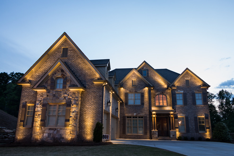 Alpharetta, GA House Lighting Project Traditional Exterior