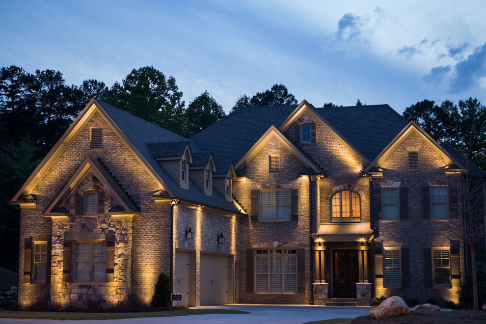 Alpharetta, GA House Lighting Project Traditional Exterior