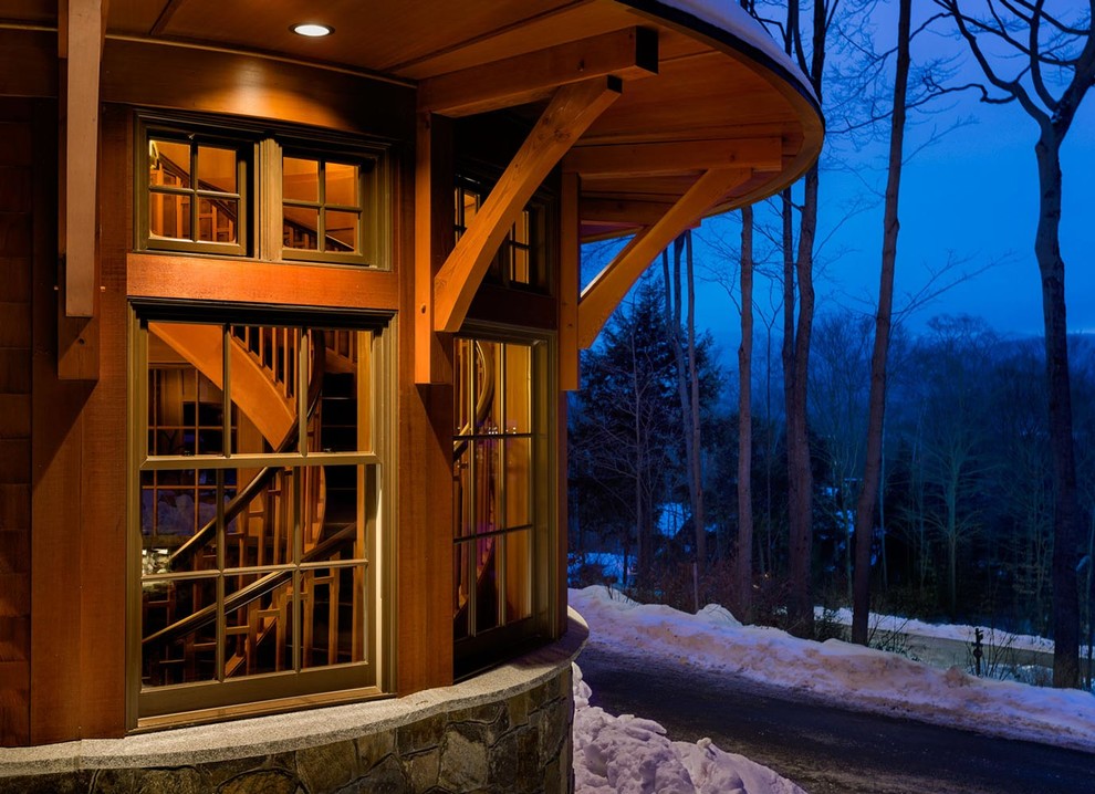 Alpine Ski Home Rustic Exterior Burlington by Randy Trainor Houzz