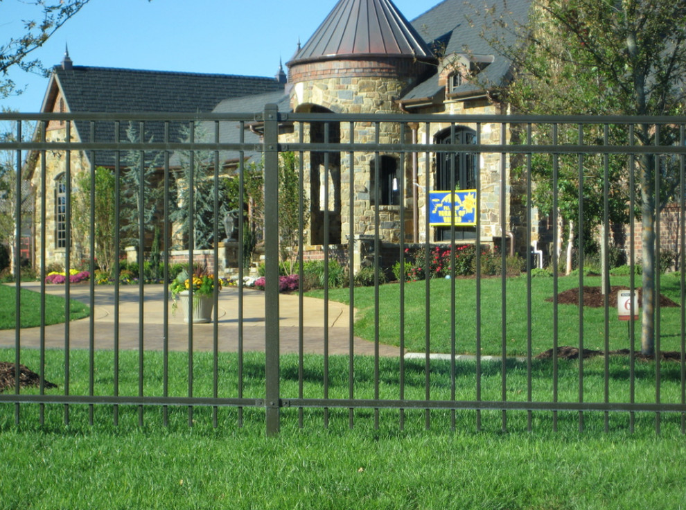 Aluminum Fences Mediterranean Exterior DC Metro by Calco Fence