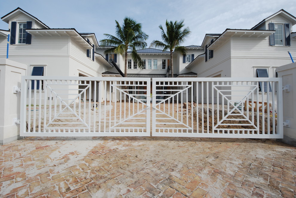 Inspiration for a coastal exterior home remodel in Miami