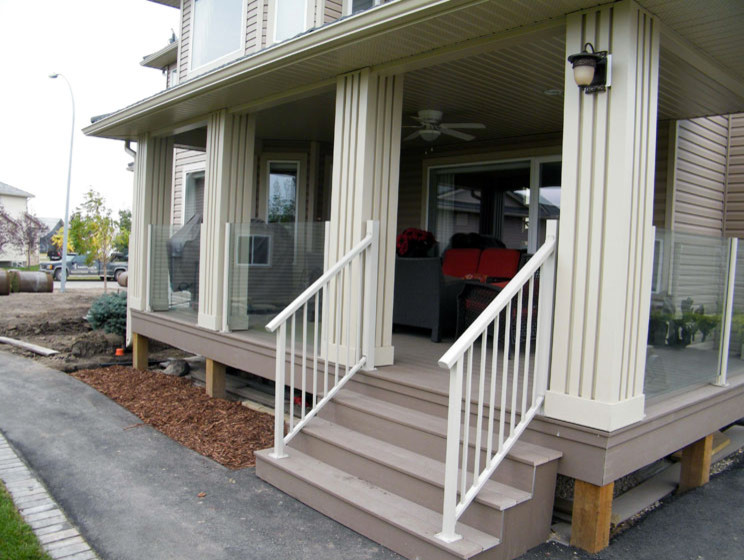 Aluminum Railings Exterior Calgary by DeckView Glass & Railing