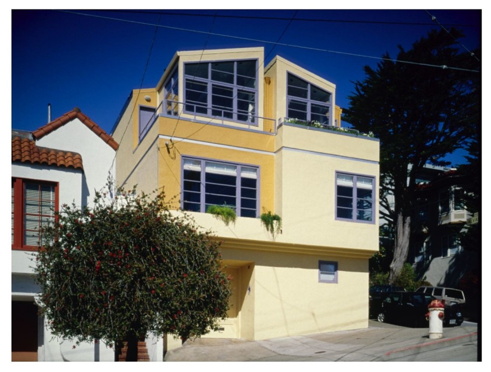Immagine della facciata di una casa contemporanea