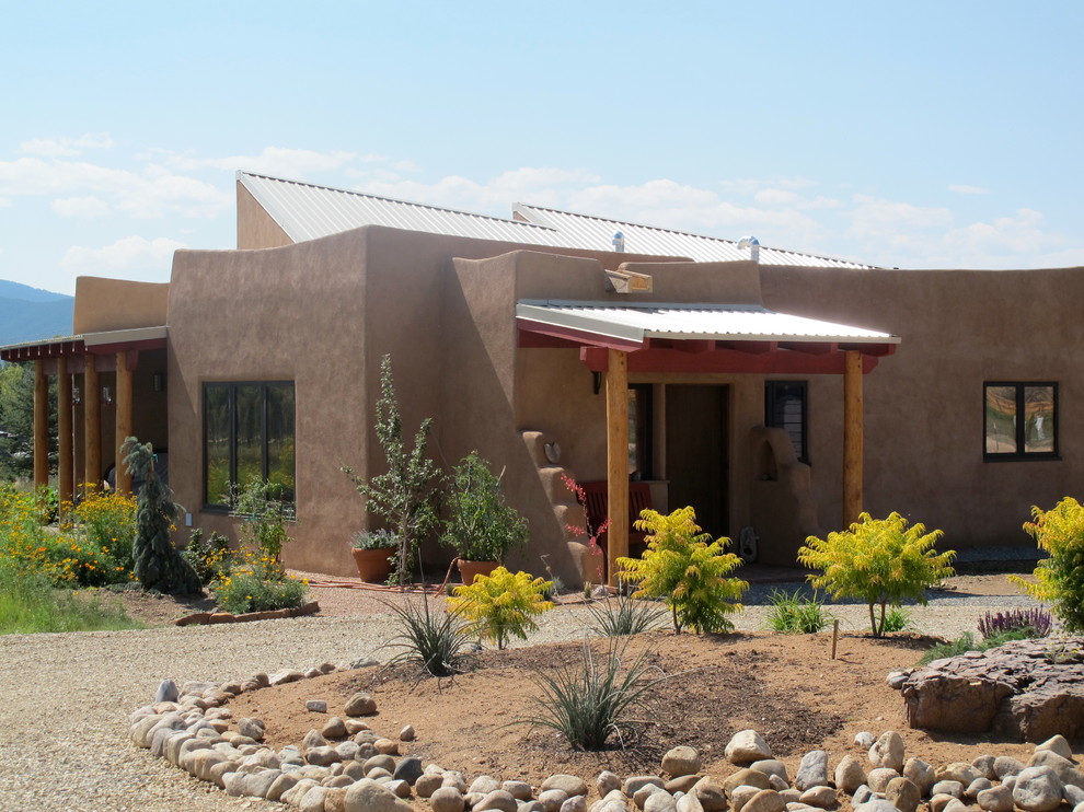 Eclectic exterior home idea in Albuquerque