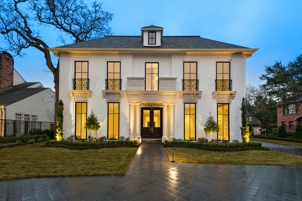 Inspiration for a traditional house exterior in Houston.