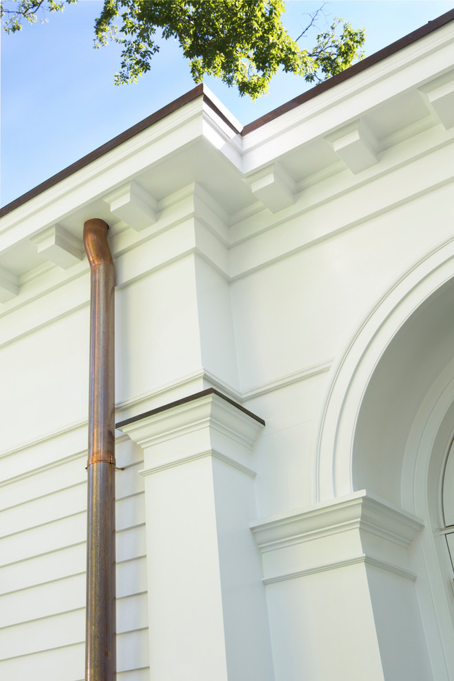 Arched transom window molding - Traditional - Exterior - New York - by ...