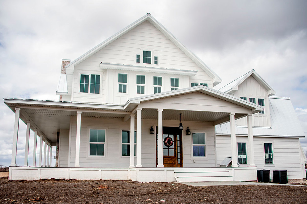 Architectural Design Farmhouse Plan 30081RT comes to life in Idaho