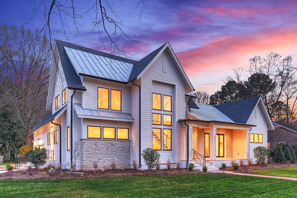 Architectural Designs Modern Farmhouse Plan 14667RK built in North