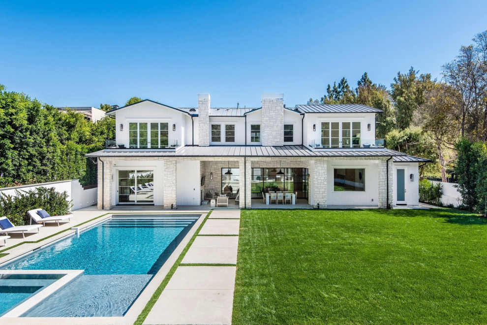 Architectural Gem in Brentwood Transitional Exterior Los Angeles