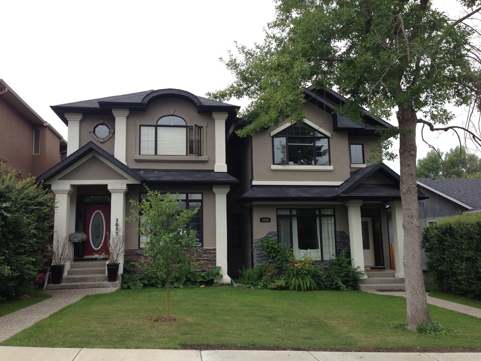 Architectural Laminates Traditional Exterior Calgary by J Cubed