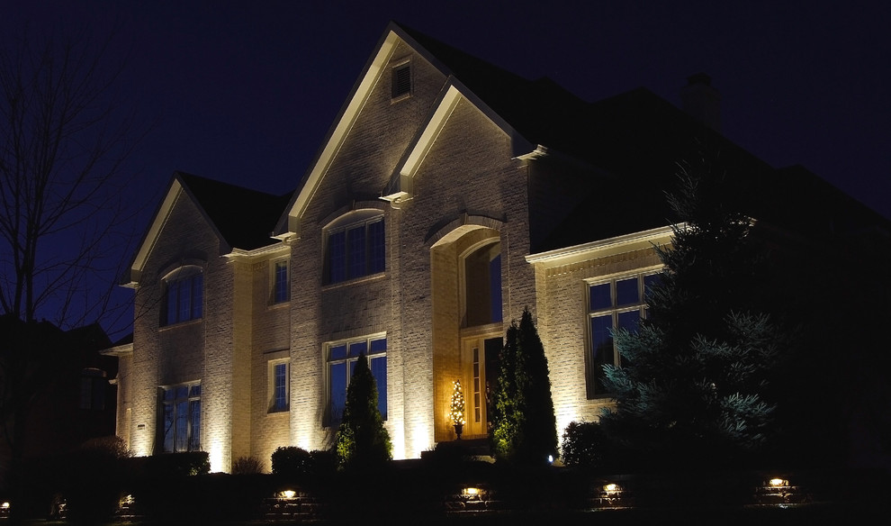 Inspiration for an eclectic exterior home remodel in Indianapolis
