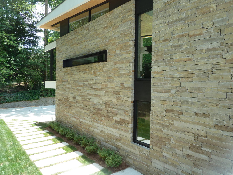 Argonne Residence Side Exterior Modern Exterior Atlanta by User