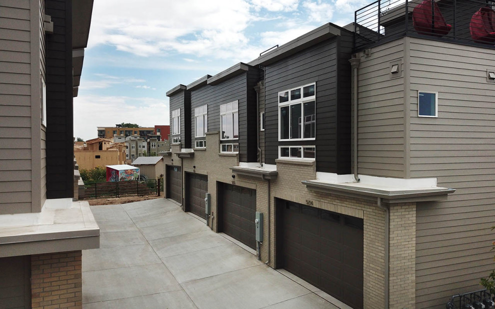Aria Townhomes Modern Exterior Denver by Urbana Homes Houzz