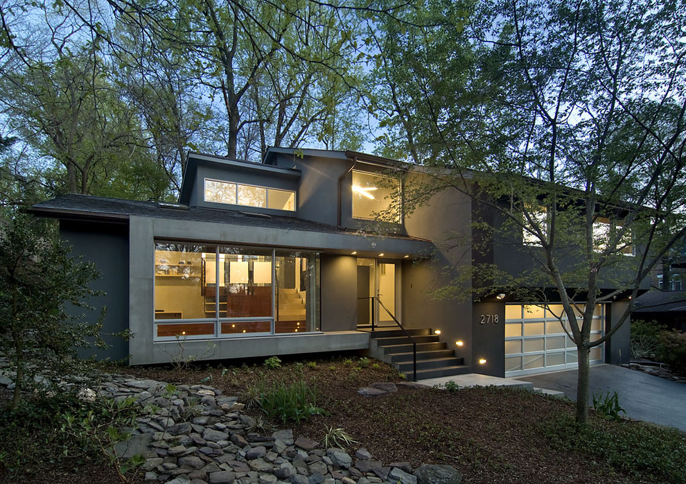 Contemporary two-story exterior home idea in DC Metro
