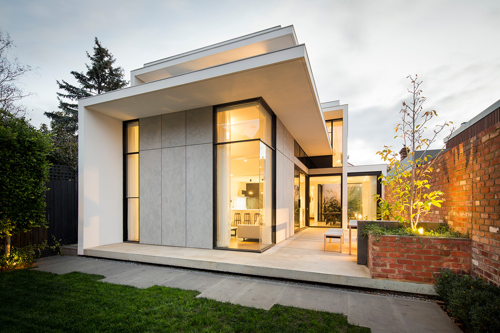 Modernes Haus mit Steinfassade in Melbourne