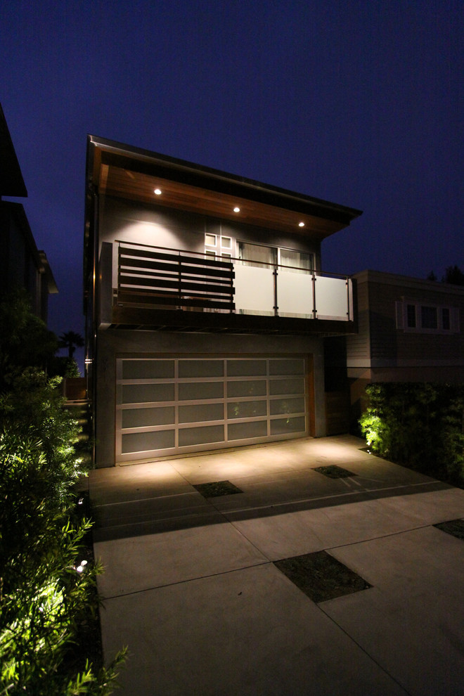 Modern house exterior in Orange County.