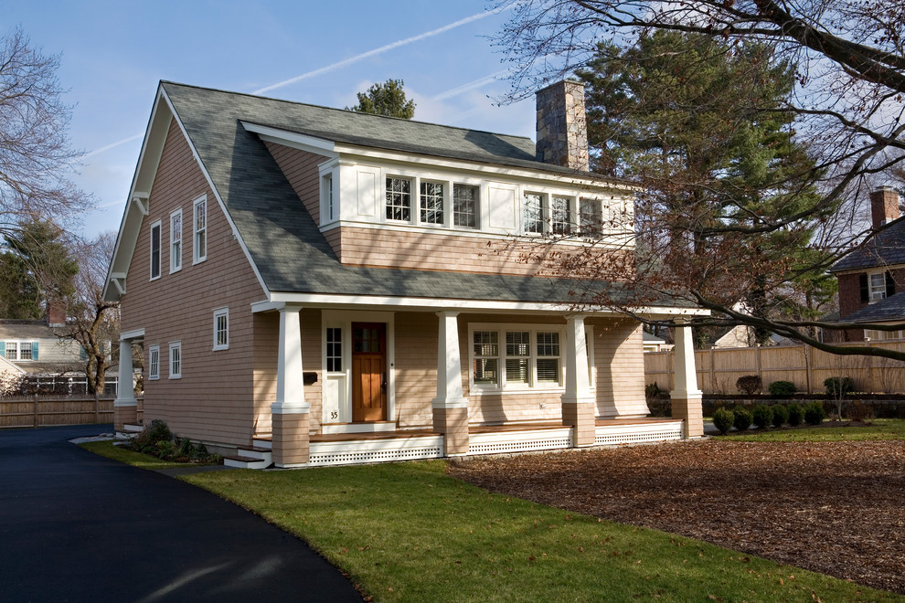 Arts and crafts exterior home photo in Boston