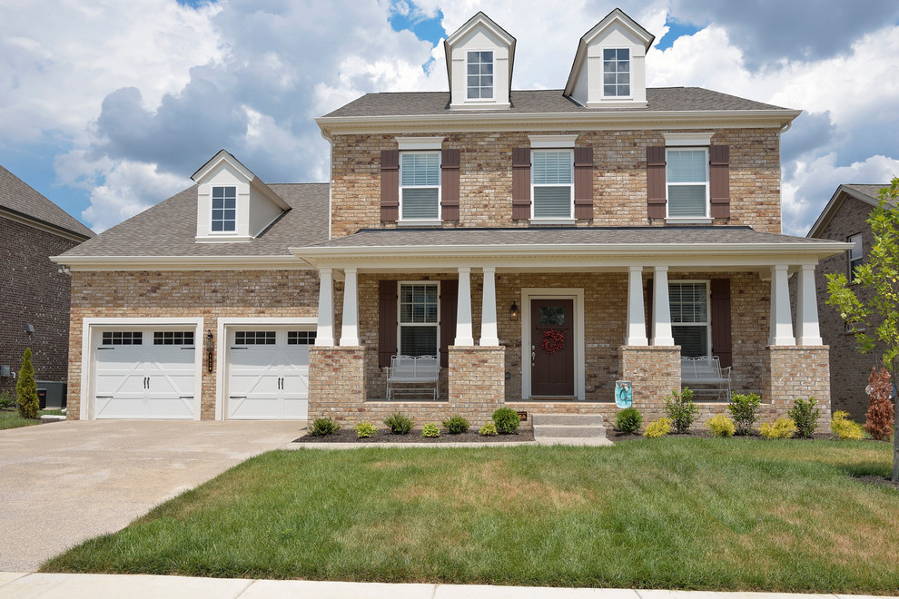 Aspen Chase Brick Craftsman Exterior Nashville by The Jones