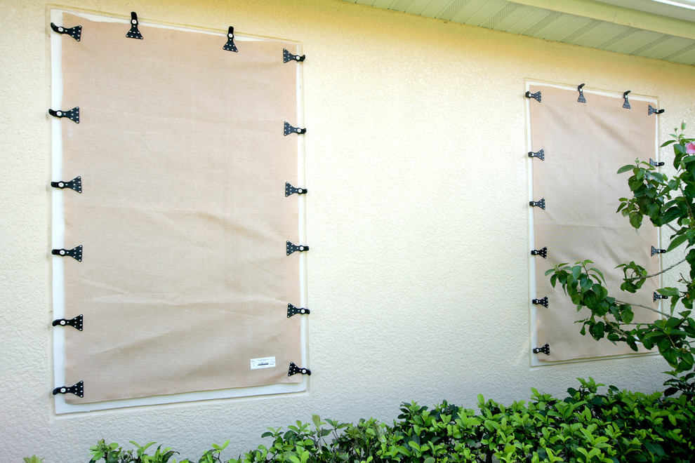 AstroGuard Hurricane Fabric Exterior Miami by Naples Shutter Houzz
