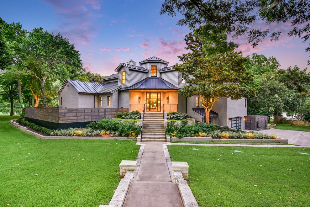 Austin Lake House Farmhouse Exterior Austin by Madigan Custom