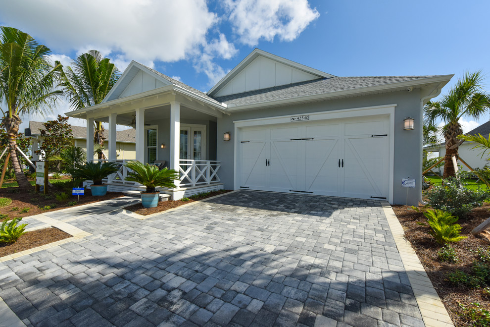 Babcock Ranch Transitional Exterior by HOMES BY TOWNE Houzz