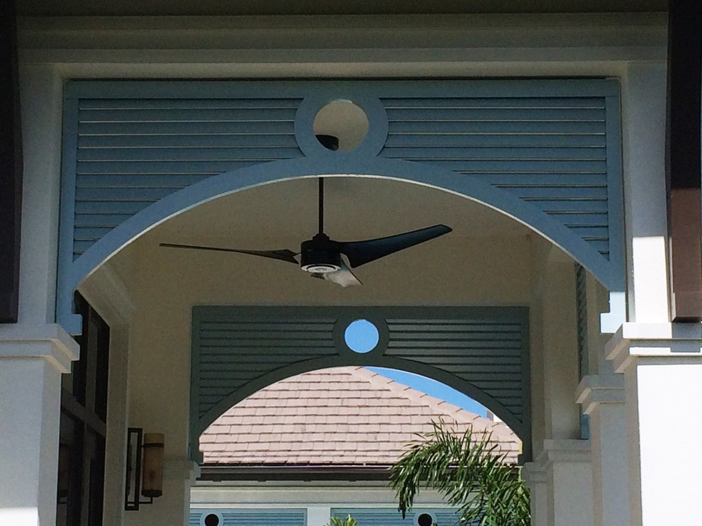 Bahama & Louvers Tropical Exterior Tampa by Jansen Shutters