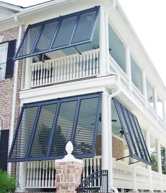 Bahama Porch Shutters Traditional House Exterior Other by