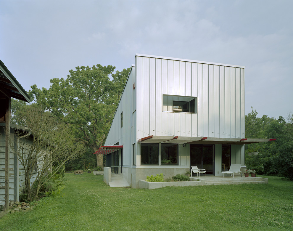 Inspiration för moderna hus, med metallfasad