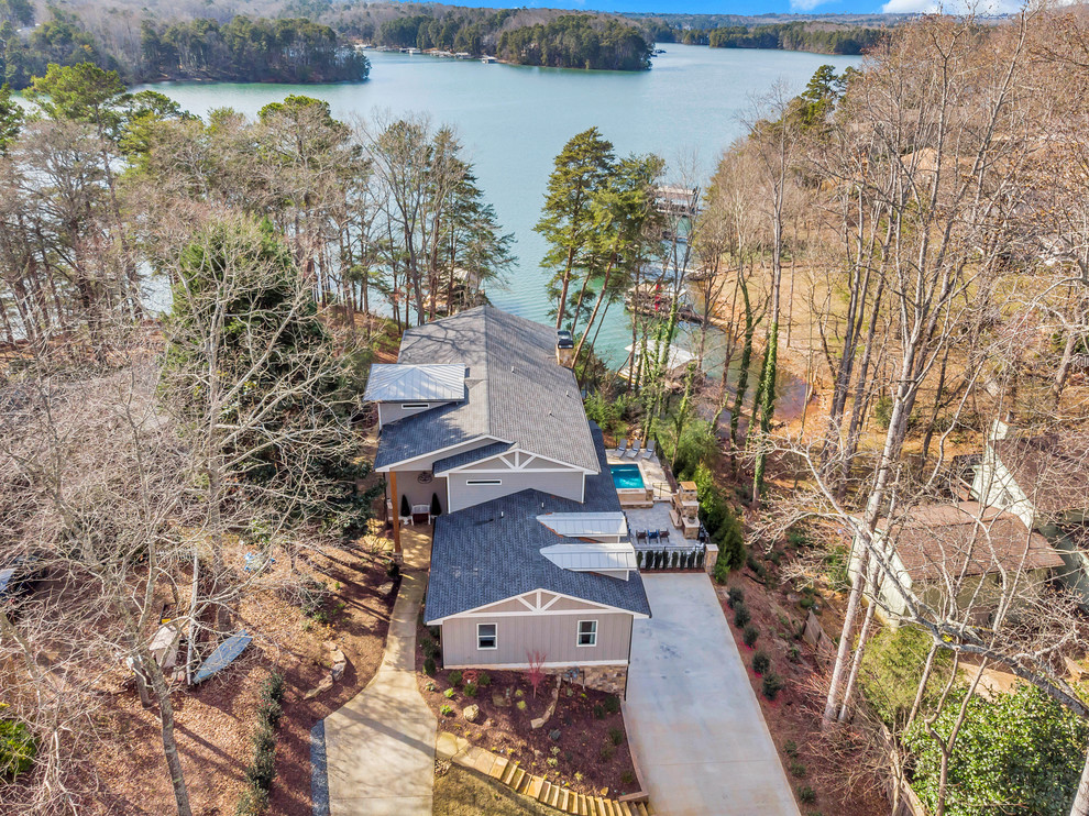 Baldridge Lake Cottage Traditional Exterior Atlanta by Bonsai