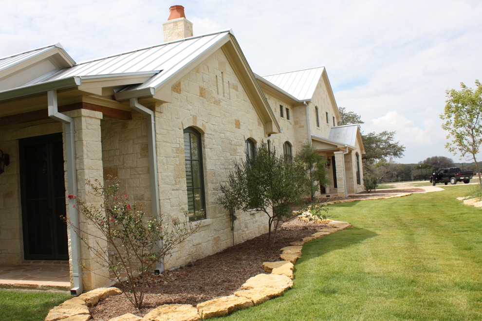Inspiration for a rustic exterior home remodel in Austin