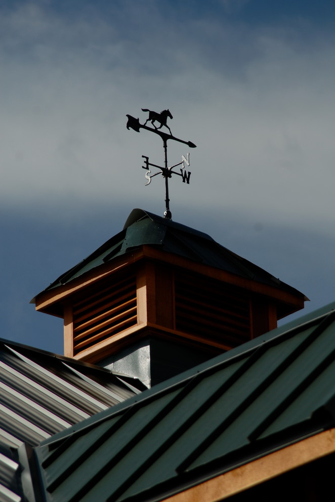 Barn Cupola & Weathervane Rustic Exterior Denver by DC Builders Houzz