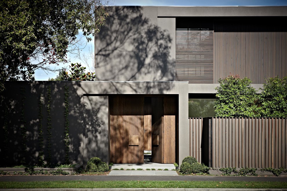 Scandi house exterior in Melbourne.
