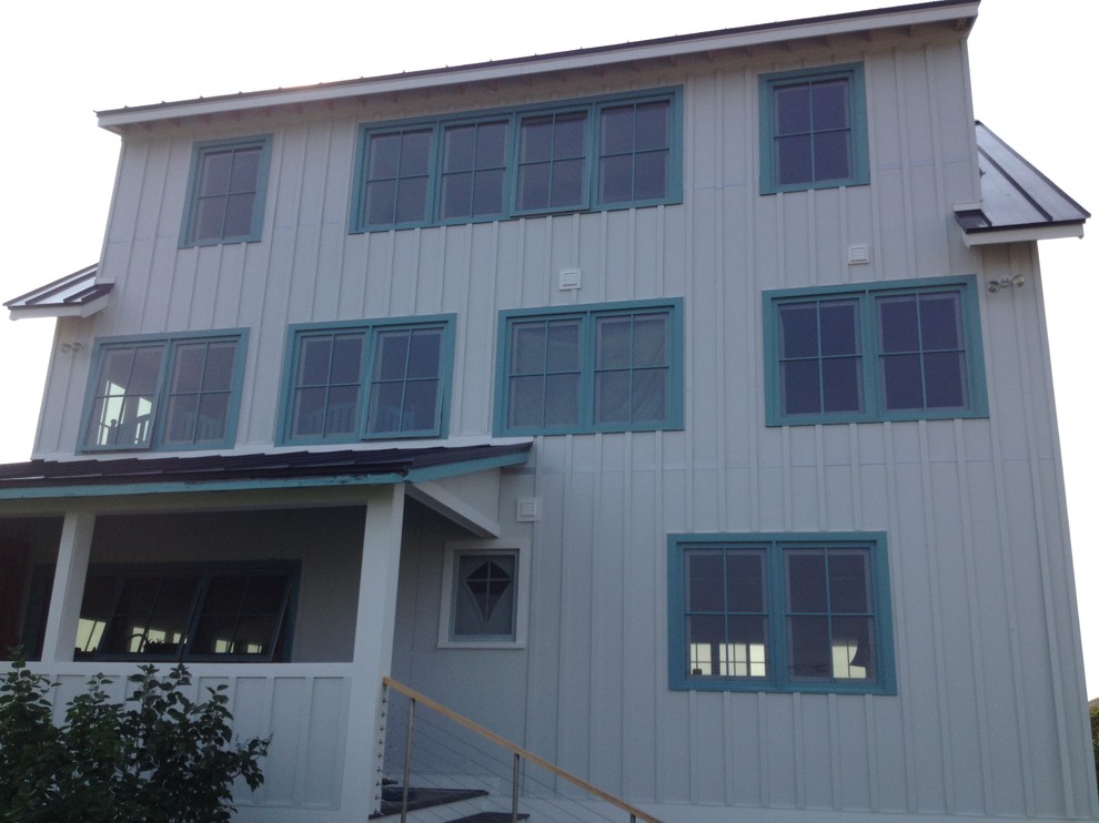 Beach House Renovation Beach Style Exterior Portland Maine by