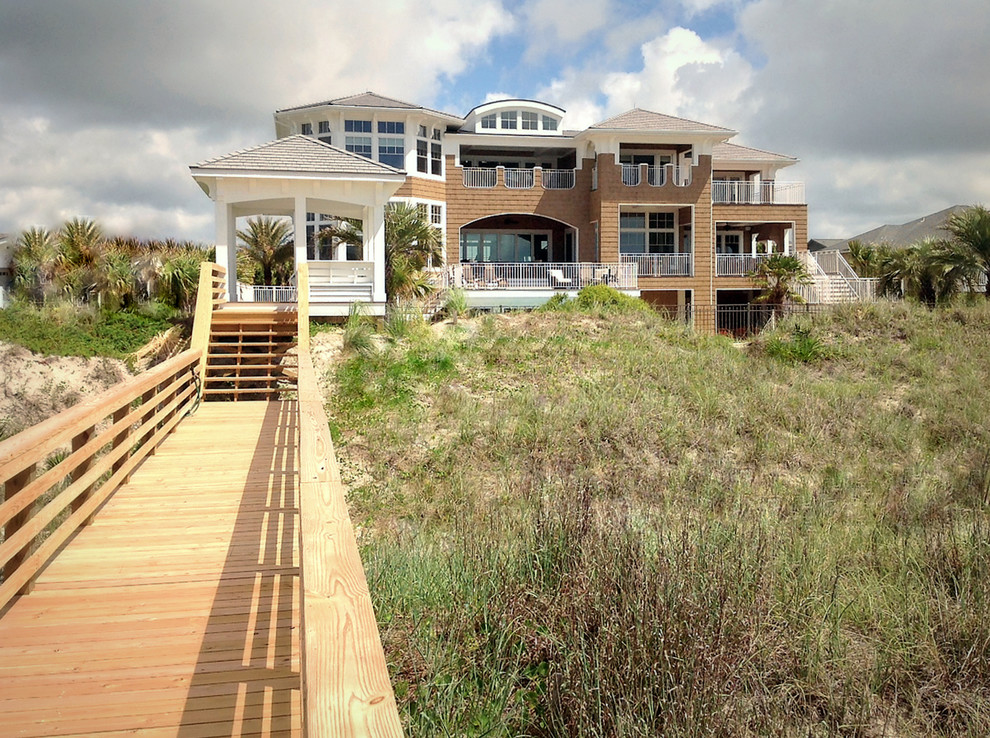 Beach House Beach Style Exterior Detroit by VanBrouck