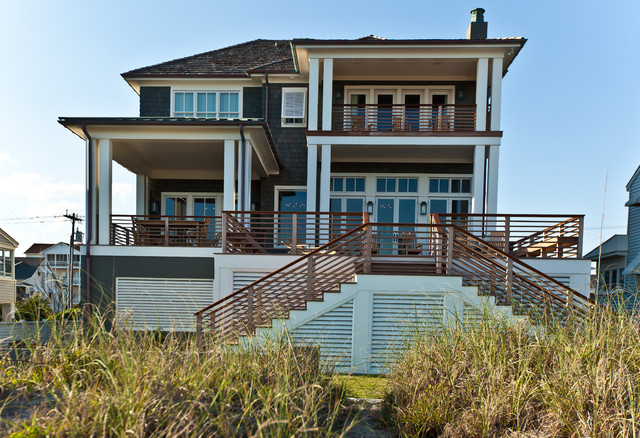 Beach Style Exterior Coastal House Exterior Raleigh Houzz Ie