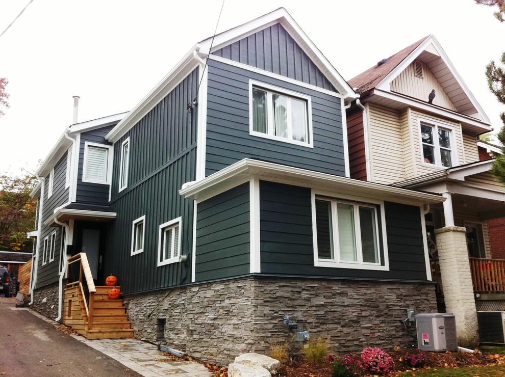 This is an example of a beach style house exterior in Toronto.