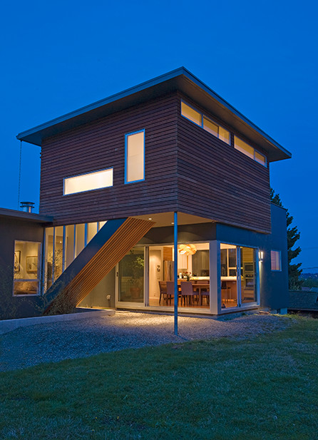 Inspiration for a contemporary exterior home remodel in Seattle