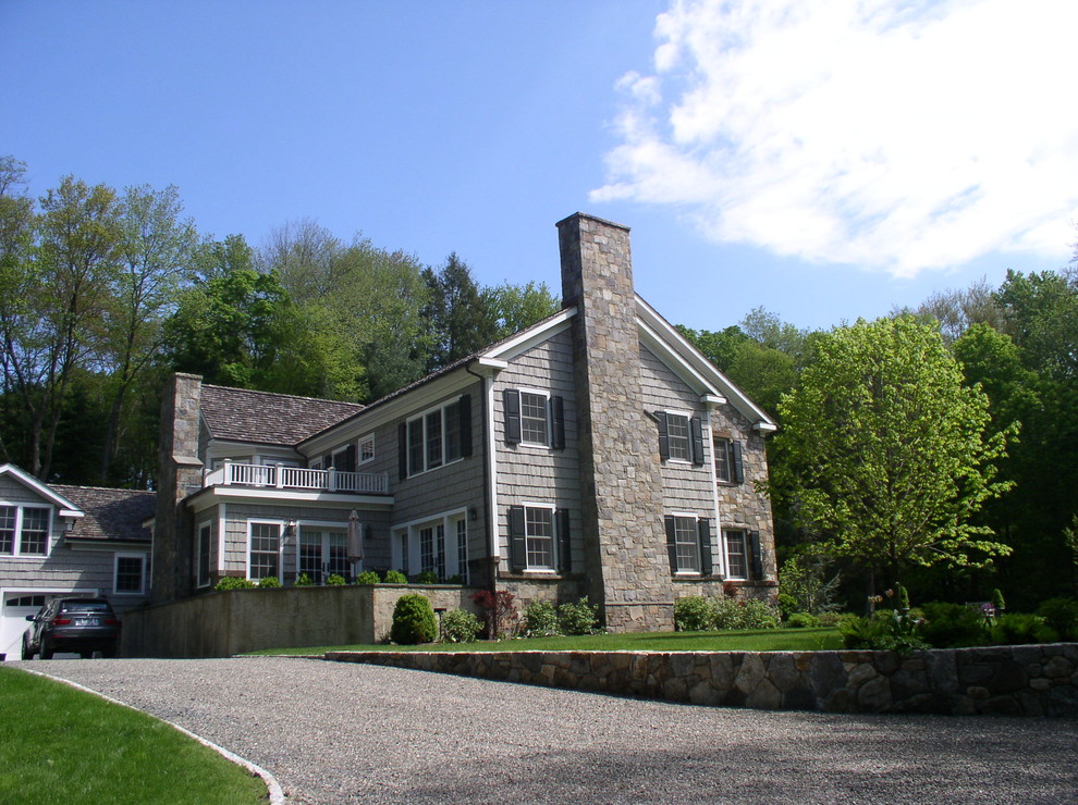 Bedford Stone House Traditional Exterior New York by Joseph M