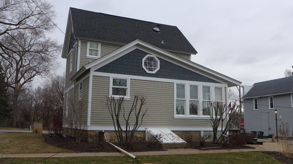 Beechworth, James Hardie Monterey Taupe, Eola, IL Farmhouse