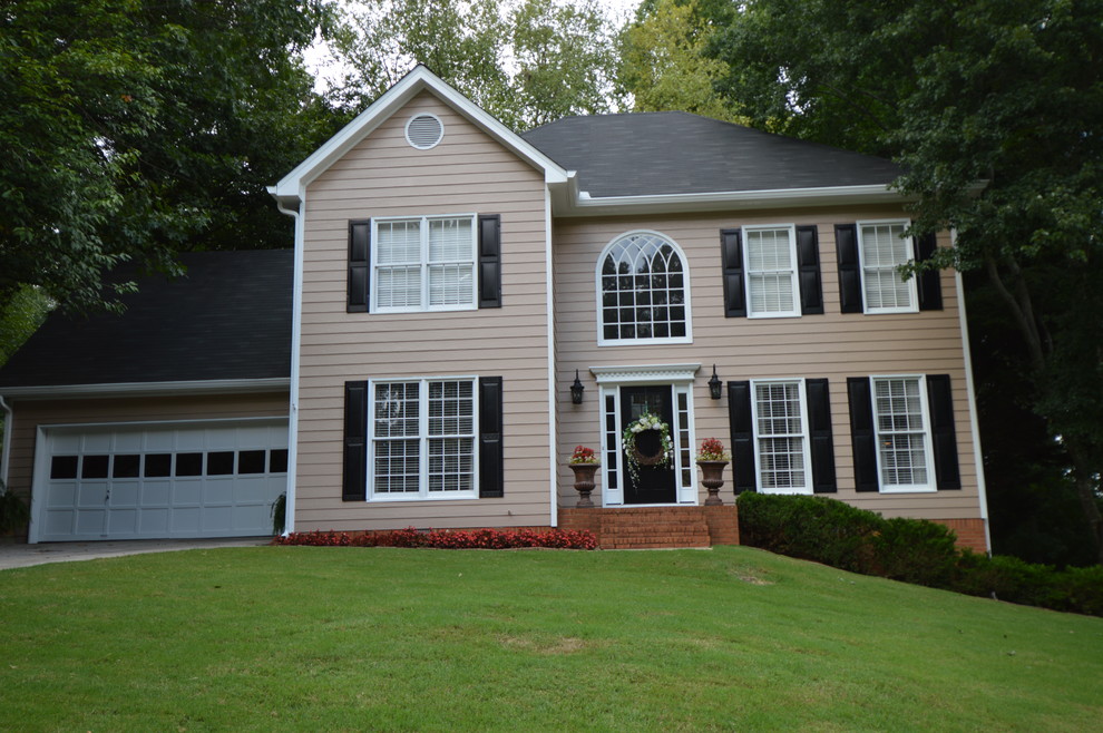 Before and After Exterior Traditional House Exterior Atlanta by