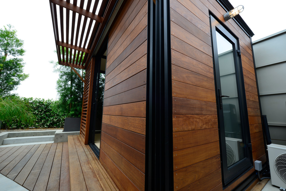 Bel Air Guest House Craftsman Exterior Los Angeles by kitHAUS