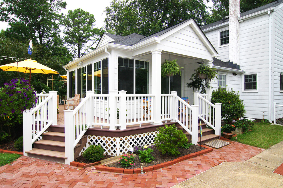 This is an example of a large nautical house exterior in Other.