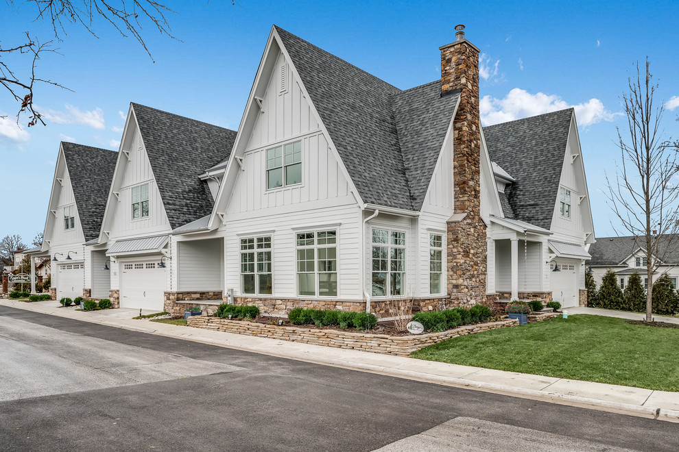 Esempio della facciata di una casa american style