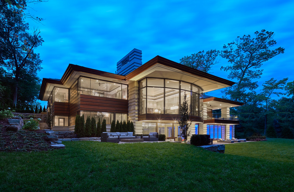 Bloomfield Hills Mi Ii Contemporary Exterior Detroit By Desrosiers Architects Houzz
