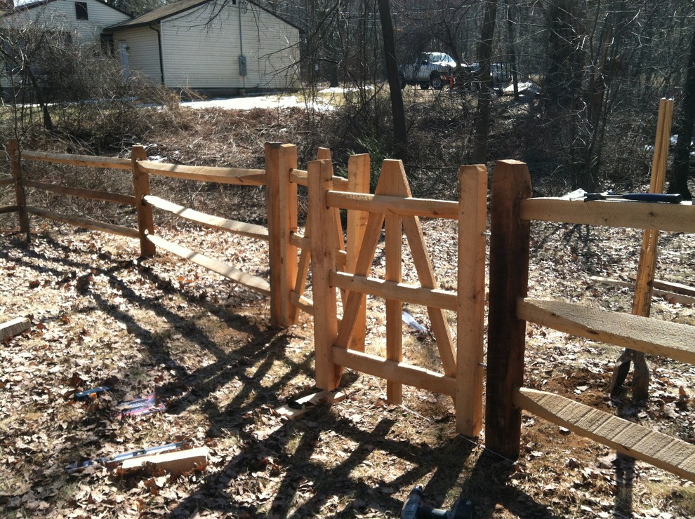 Bloomfield Rustic SplitRail Corral Rustic Exterior Boston by