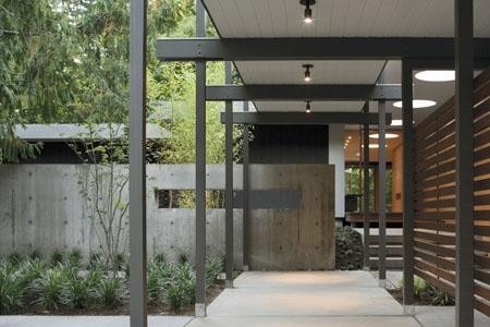 Свежая идея для дизайна: дом в японском стиле в стиле модернизм - отличное фото интерьера