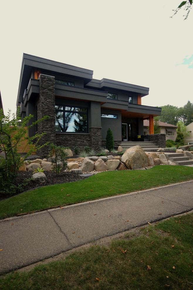 Bonnie Doon House 96 Modern Exterior Edmonton by Homes by Metro