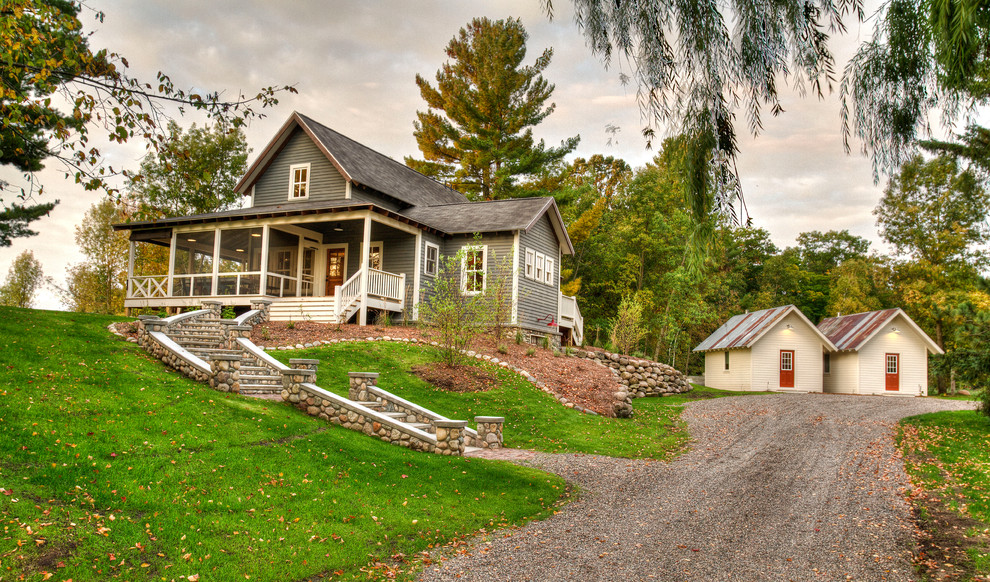Boone's Farm Farmhouse Exterior Minneapolis by Lands End